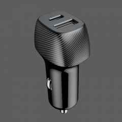 32W 2 USB Car Charger- PD & QC3.0